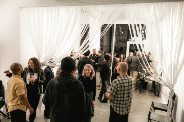 Heidi Duckler Dance NW 2026 Come As You Are Festival presented by Heidi Duckler Dance NW. Dancers Charles Roy and Daniel Girón with composer/percussionist Machado Mijiga, performing a prologue to a new site specific work inspired by John Steinbeck’s Grapes of Wrath. March 14, 2026. Photo by Jason Quigley.